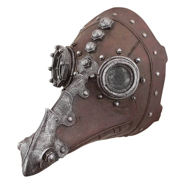 Design Toscano Steampunk Gasmasken-Statue – Düster-dekorative Apokalypse-Figur Für Garten & Wohnraum